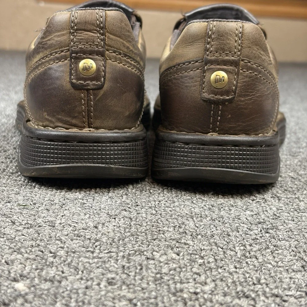 Merrell World Legend Dark Earth Slip On Shoes Mens 10 Brown Nubuck Leather